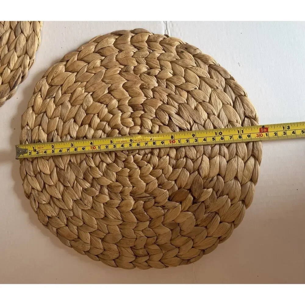 Vintage Lot of 22 Wicker Rattan Woven Place Table Mats Boho Decor Various Sizes